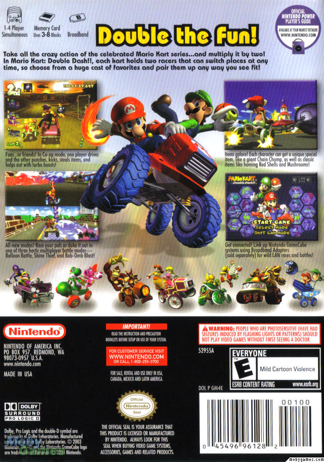 Mario Kart: Double Dash!! Box Art