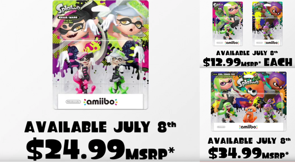 New Splatoon amiibo Wave Announced