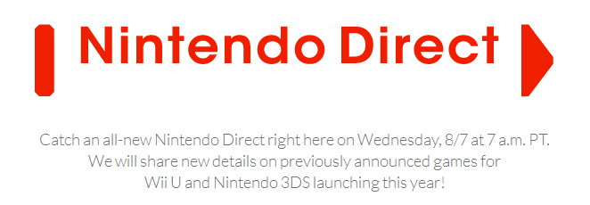 Nintendo Direct Coming Tomorrow, October 1